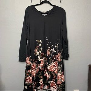 Dipped Floral Emily Dress
